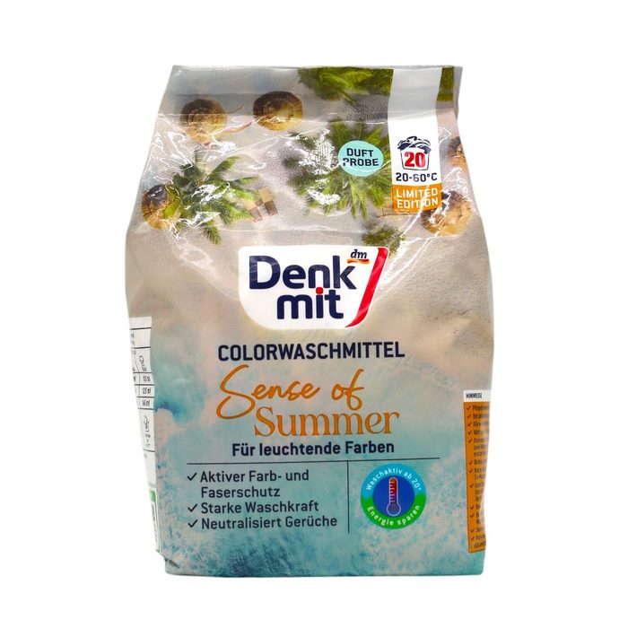 Порошок для прання для кольорових речей Denkmit Sense of Summer 1,35 кг (20 прань)